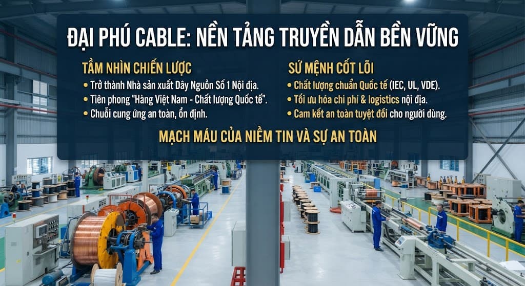 công ty sản xuất dây nguồn đại phú cable